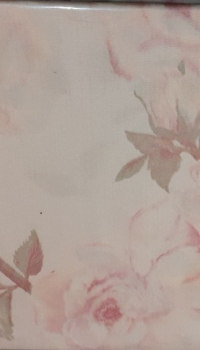 3 részes pamutszatén egyszemélyes ágyneműgarnitúra – rózsaszín virágmintával 